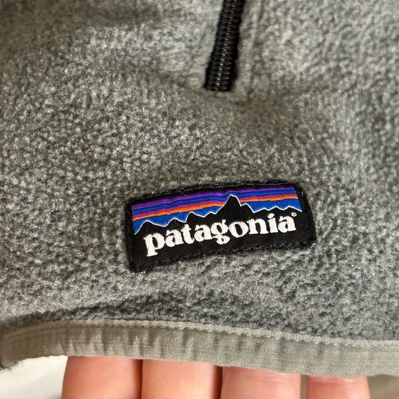 Patagonia Synchilla Men’s Fleece Vest Gray Size M | Classic Outdoor Full Zip - Picture 4 of 8